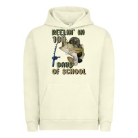 Pigment Pistachio reelin' in 100 days of school Urban Hoodie - MaliasSmallBusiness