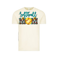 Vintage Arctic western leopard  sunflowers glitter mom softball Vintage Tee - Artiststas