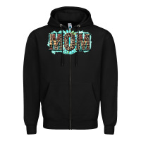 Black aztec mom Zipper Hoodie - Zillion Design Studio