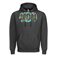 Charcoal Heather aztec mom Zipper Hoodie - Zillion Design Studio