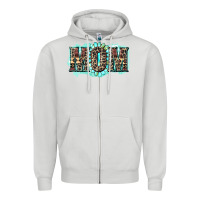 Dove Grey aztec mom Zipper Hoodie - Zillion Design Studio