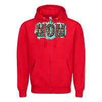 Red aztec mom Zipper Hoodie - Zillion Design Studio