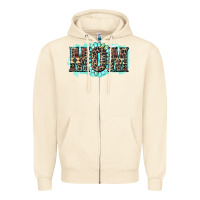 Sandshell aztec mom Zipper Hoodie - Zillion Design Studio