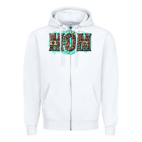 White aztec mom Zipper Hoodie - Zillion Design Studio