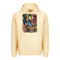 Pina Colada American Flag With Bass Fish Premium Hoodie - LillyAllenDesigns