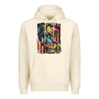 Sandshell American Flag With Bass Fish Premium Hoodie - LillyAllenDesigns