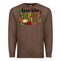 Chestnut Christmas love like jesus Premium Sweatshirt - FaDigitalArtStudio