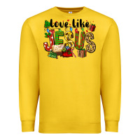 Lemon Christmas love like jesus Premium Sweatshirt - FaDigitalArtStudio