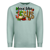Seafoam Christmas love like jesus Premium Sweatshirt - FaDigitalArtStudio