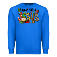 True Royal Christmas love like jesus Premium Sweatshirt - FaDigitalArtStudio