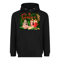 Black tis the season Heavyweight Hoodie - FaDigitalArtStudio