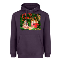 Plum tis the season Heavyweight Hoodie - FaDigitalArtStudio