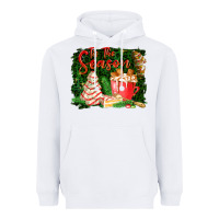 White tis the season Heavyweight Hoodie - FaDigitalArtStudio