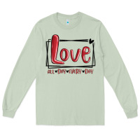 Matcha love all day every day hearts Long Sleeve Tee - MaliasSmallBusiness