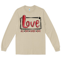 Mushroom love all day every day hearts Long Sleeve Tee - MaliasSmallBusiness