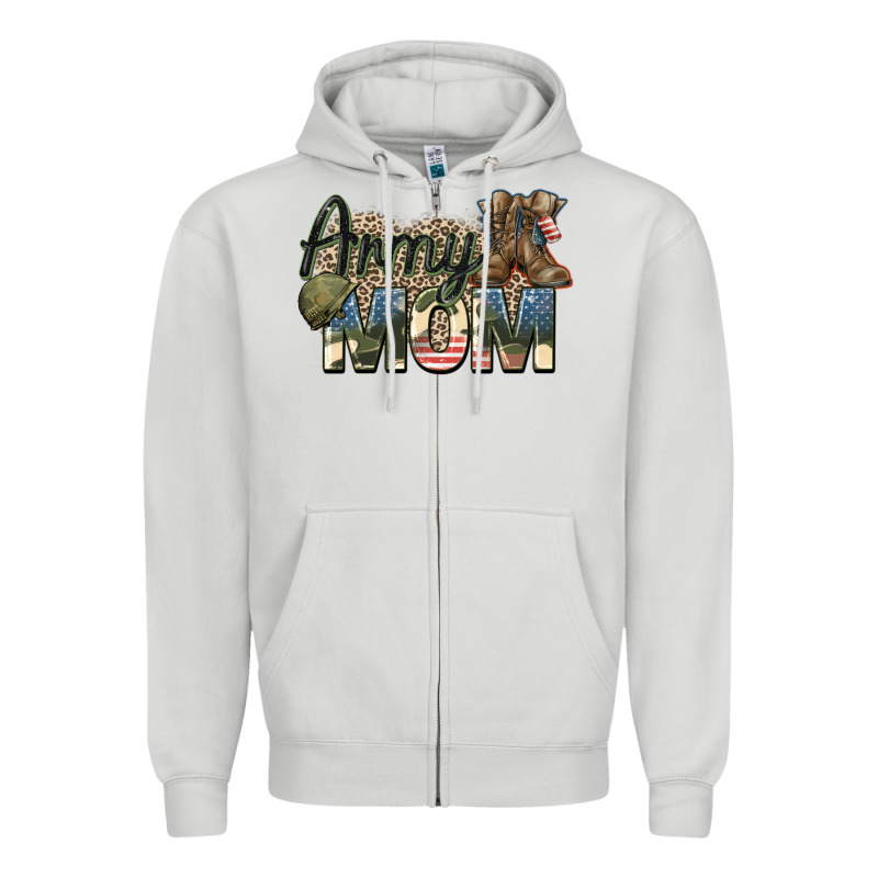 Army Mom Zipper Hoodie by Zillion Design Studio | Teevron