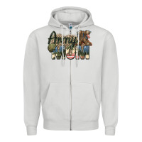 Dove Grey army mom Zipper Hoodie - Zillion Design Studio