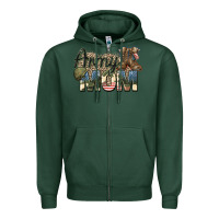 Sports Green army mom Zipper Hoodie - Zillion Design Studio