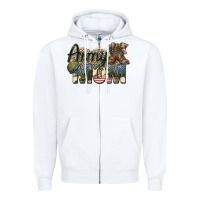 White army mom Zipper Hoodie - Zillion Design Studio