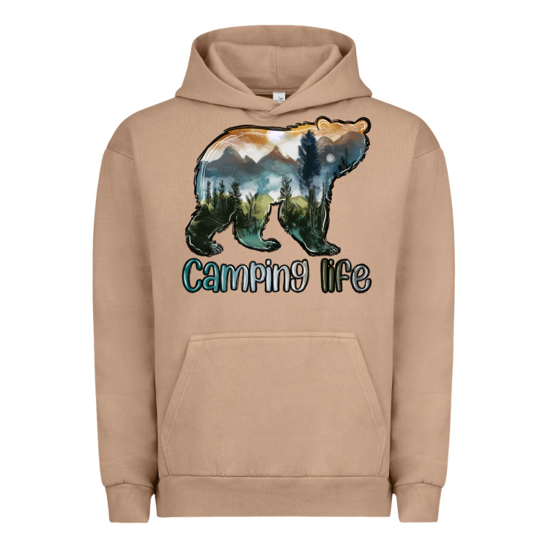 Camping Bear Urban Hoodie by MaliasSmallBusiness | Teevron