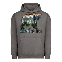 Pigment Tornado camping bear Urban Hoodie - MaliasSmallBusiness