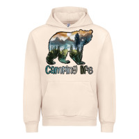 Sandshell camping bear Urban Hoodie - MaliasSmallBusiness