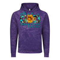Cloud Purple with god all things are possible sunflower Vintage Hoodie - AdoDesignShop