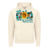 Vintage Artic with god all things are possible sunflower Vintage Hoodie - AdoDesignShop