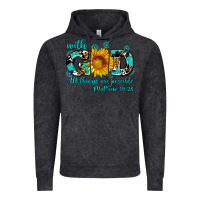 Vintage Black with god all things are possible sunflower Vintage Hoodie - AdoDesignShop