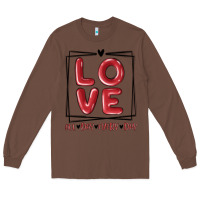 Chestnut love all day every day Long Sleeve Tee - MaliasSmallBusiness