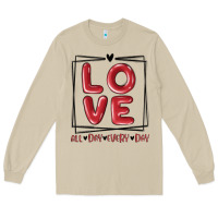 Mushroom love all day every day Long Sleeve Tee - MaliasSmallBusiness
