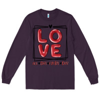 Plum love all day every day Long Sleeve Tee - MaliasSmallBusiness