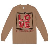Toasted Coconut love all day every day Long Sleeve Tee - MaliasSmallBusiness