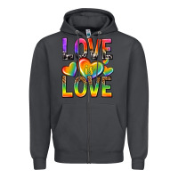 Smoke love is love with hearts Zipper Hoodie - texasbilliewilder