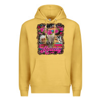Antique Gold howdy valentine's day bull skull Premium Hoodie - Jasminsmagicworld