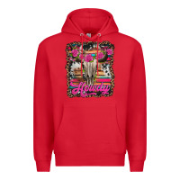 Red howdy valentine's day bull skull Premium Hoodie - Jasminsmagicworld