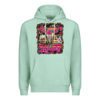 Seafoam howdy valentine's day bull skull Premium Hoodie - Jasminsmagicworld