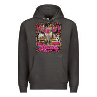 Smoke howdy valentine's day bull skull Premium Hoodie - Jasminsmagicworld
