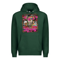 Sports Green howdy valentine's day bull skull Premium Hoodie - Jasminsmagicworld
