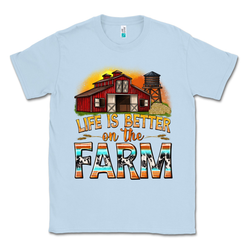 Life Is Better On The Farm With Barn Classic Tee by texasbilliewilder | Teevron