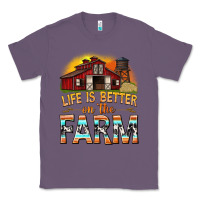 Lavender life is better on the farm with barn Classic Tee - texasbilliewilder