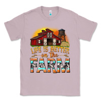 Lilac life is better on the farm with barn Classic Tee - texasbilliewilder