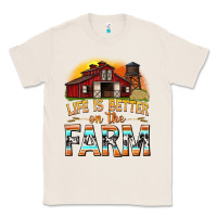 Natural life is better on the farm with barn Classic Tee - texasbilliewilder