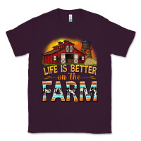 Plum life is better on the farm with barn Classic Tee - texasbilliewilder
