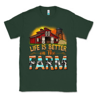 Sports Green life is better on the farm with barn Classic Tee - texasbilliewilder