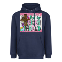 Navy he is risen indeed tumbler Heavyweight Hoodie - Neo Western