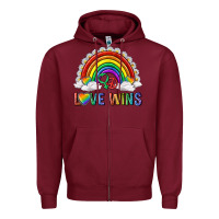 Burgundy love wins with daisy and heart Zipper Hoodie - texasbilliewilder