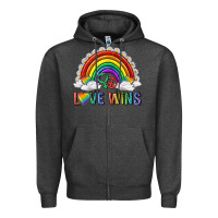 Charcoal Heather love wins with daisy and heart Zipper Hoodie - texasbilliewilder