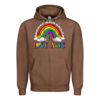 Chestnut love wins with daisy and heart Zipper Hoodie - texasbilliewilder
