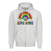 Dove Grey love wins with daisy and heart Zipper Hoodie - texasbilliewilder
